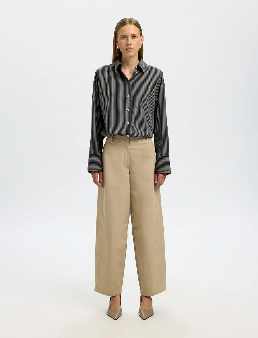 Selected - SLFDAN LS OVERSIZED SHIRT EX - chemises à manches longues - chocolate torte - 3