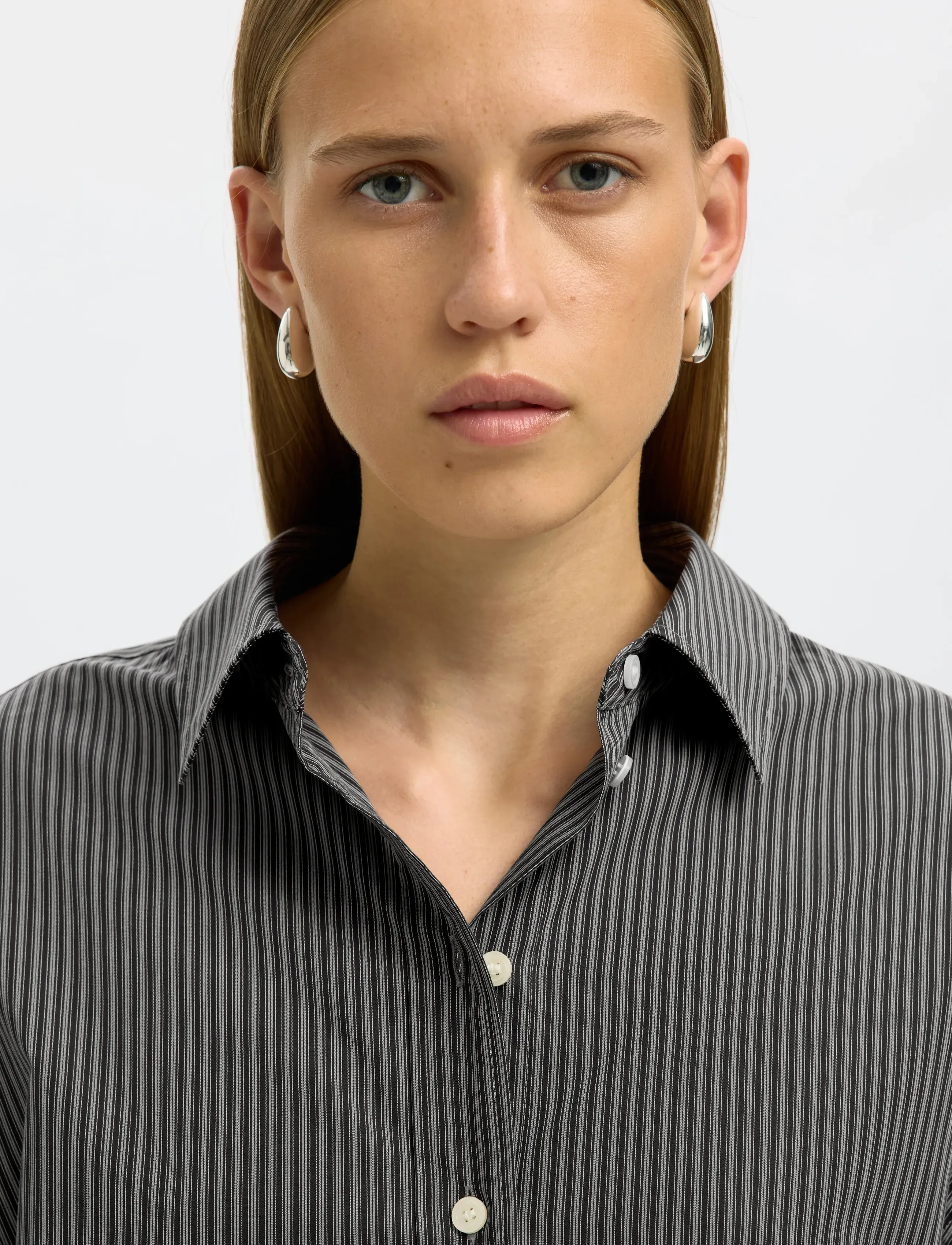 Selected - SLFDAN LS OVERSIZED SHIRT EX - chemises à manches longues - chocolate torte - 4