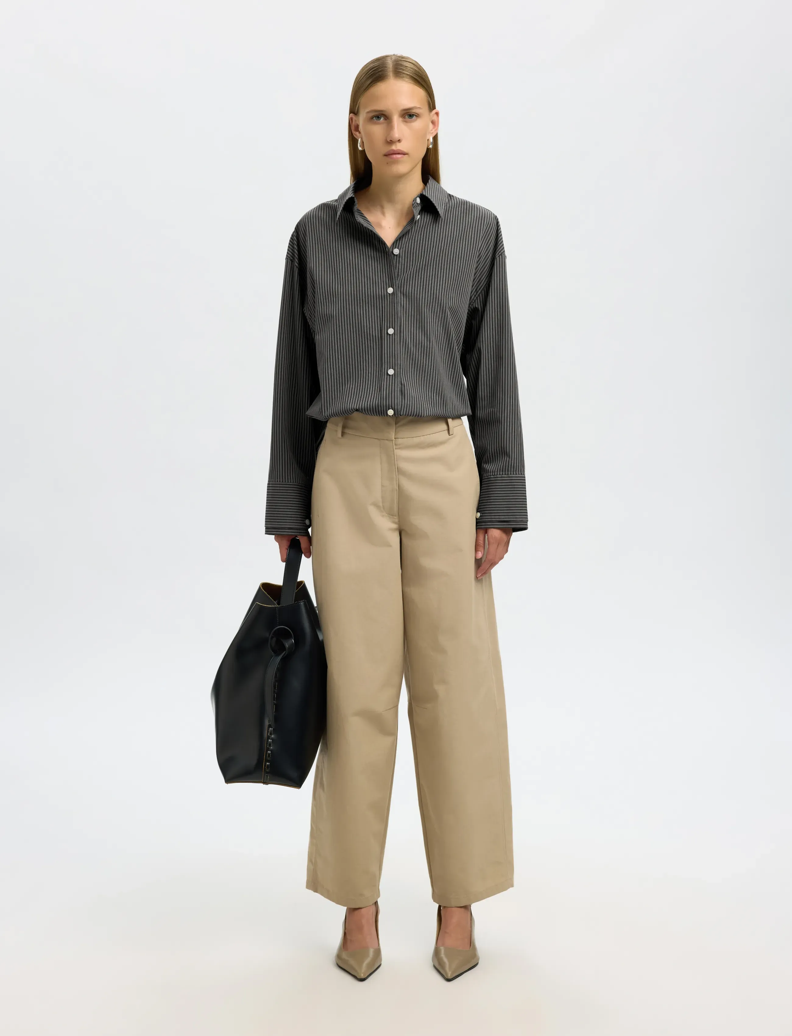 Selected - SLFDAN LS OVERSIZED SHIRT EX - chemises à manches longues - chocolate torte - 5