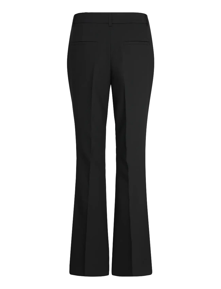 Selected - SLFRITA MW SLIM FLARED PANT FD - flare bukser - black - 2