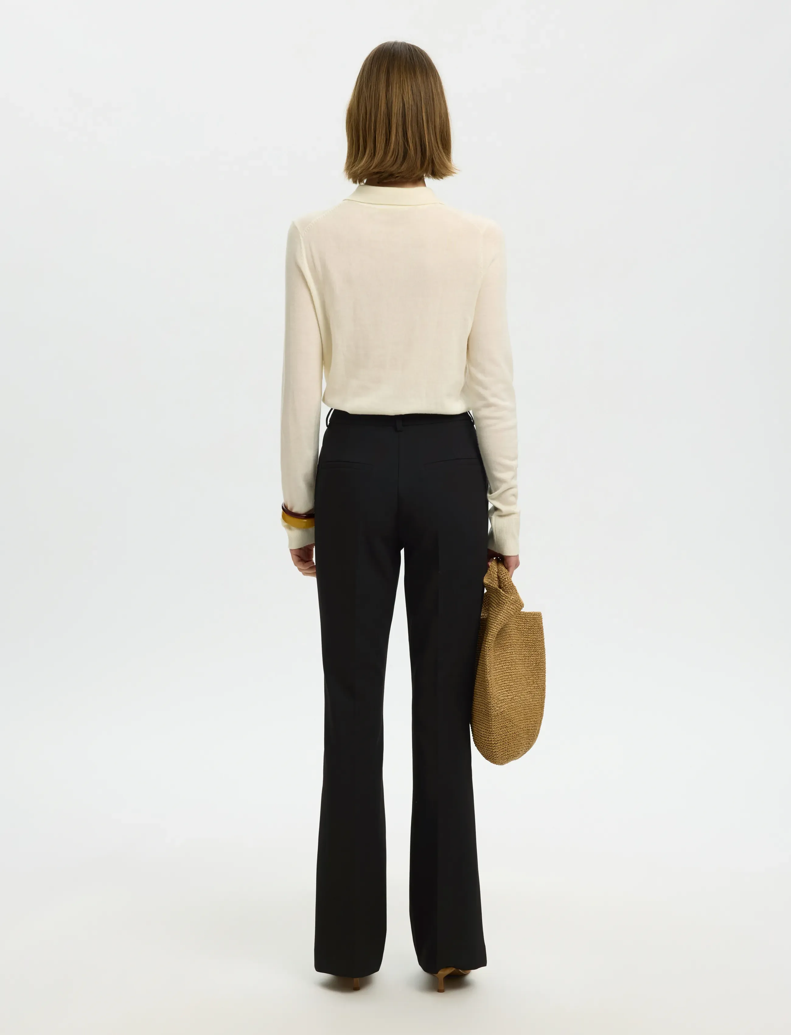 SELECTED Slwrita Mw Slim Flared Pant Fd kostymbyxor dam – bild 2