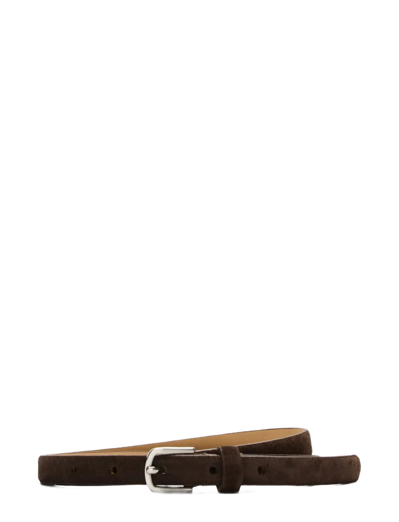 Selected SLWIONA SLIM SUEDE BELT - Ledergürtel - DELICIOSO / brown