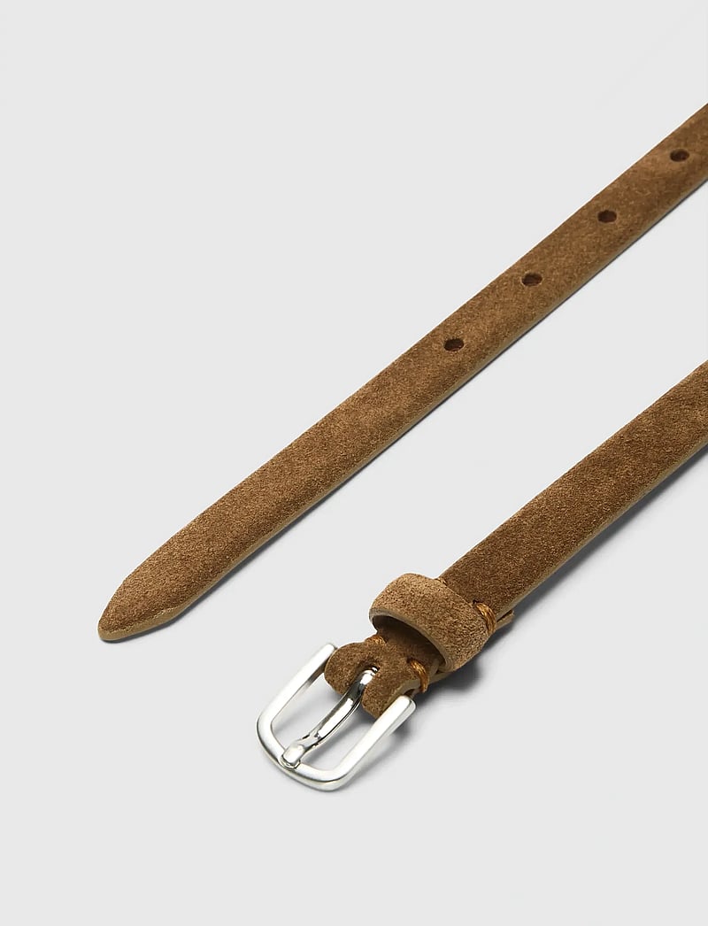 Selected - SLFIONA SLIM SUEDE BELT - casual gürtel - tan - 3