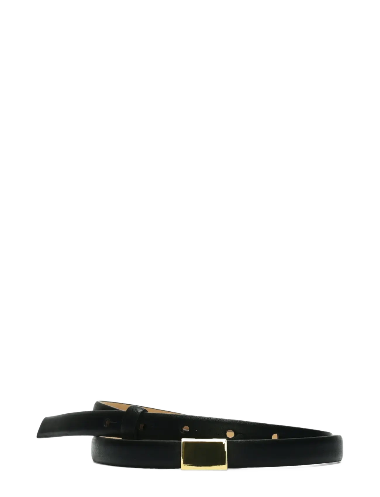 Selected - SLFBABETH SLIM LEATHER BELT - læderbælter - black - 2