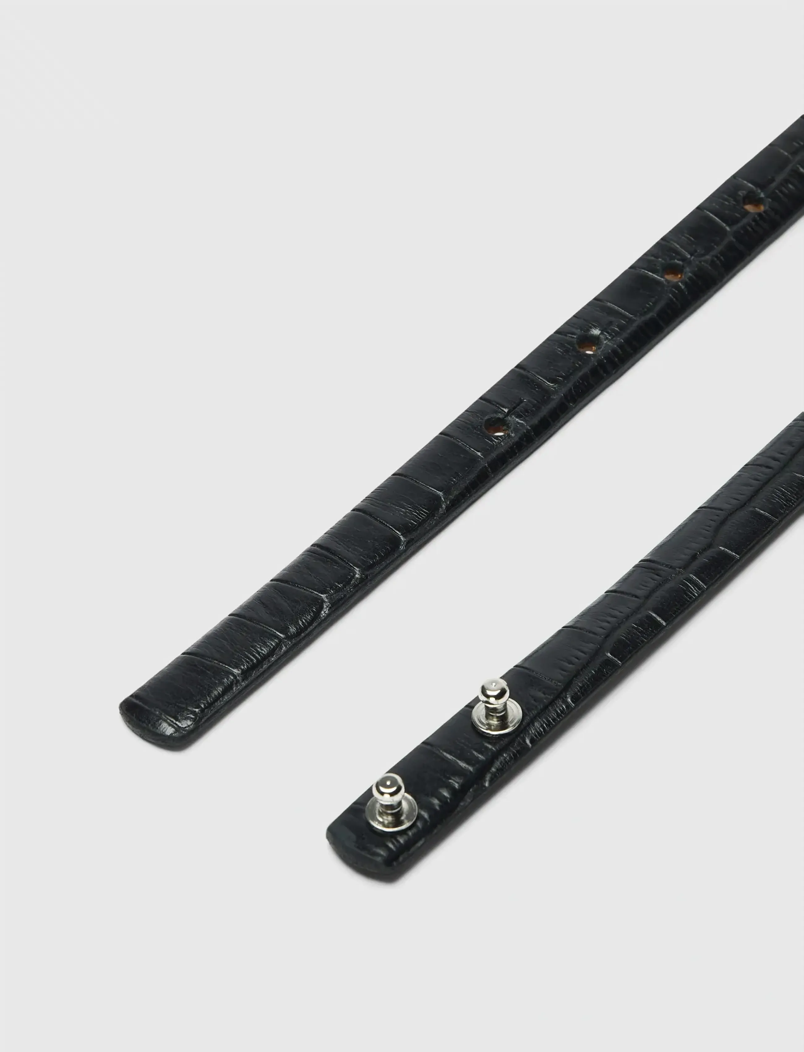 Selected - SLFBABETH SLIM LEATHER BELT - læderbælter - black - 3