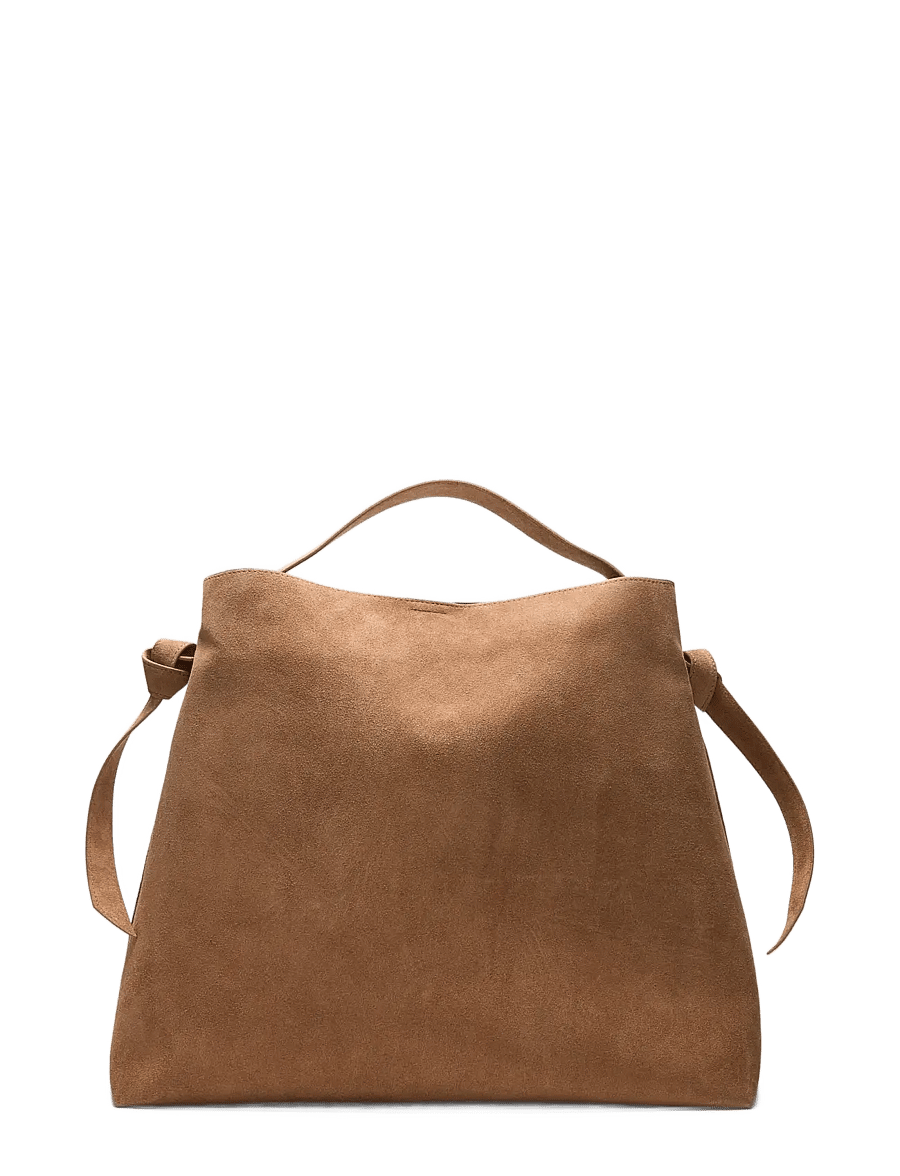 Selected - SLFSTELLA LARGE SUEDE BAG - tan - 2