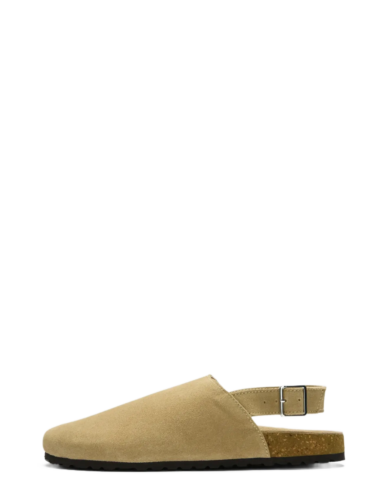 Selected Slfbetsy Suede Mule, 41, Mules & Slip-ins, Beige - Heeled Mules, Frauen
