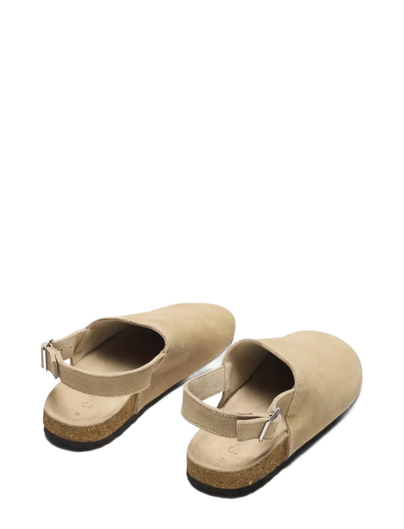 Selected - SLFBETSY SUEDE MULE - flatbotna mules - sand - 1