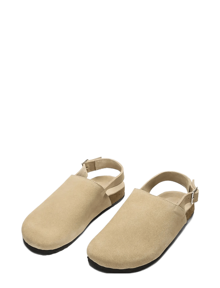 Selected - SLFBETSY SUEDE MULE - flache pantoletten - sand - 2