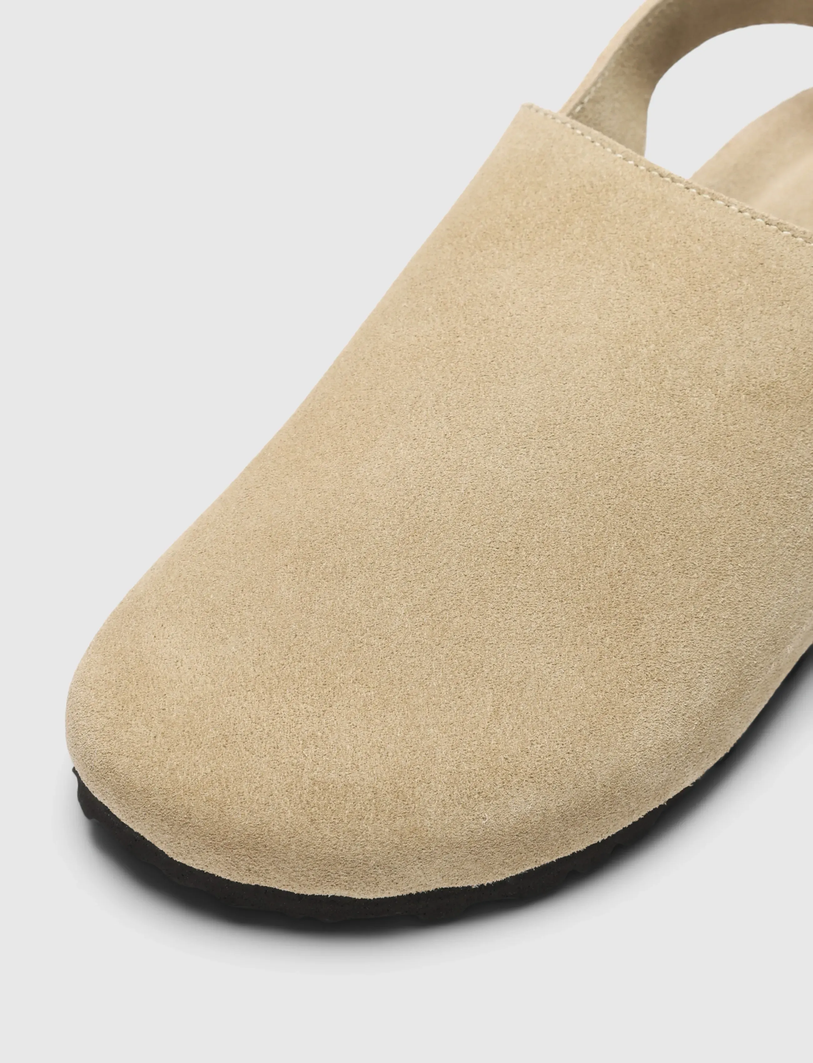 Selected - SLFBETSY SUEDE MULE - flatbotna mules - sand - 3