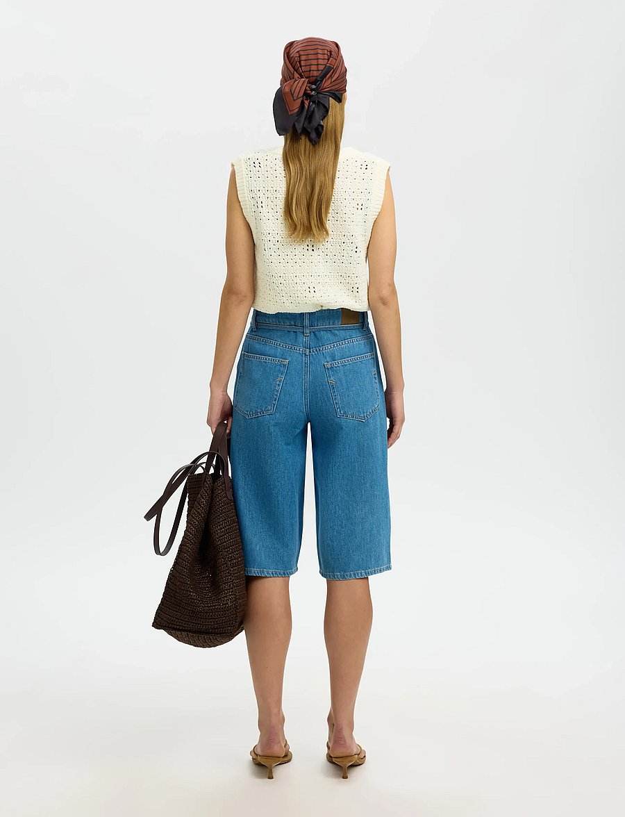 Selected - SLFKARLA SL KNIT U-NECK TOP - vestes tricot - egret - 2