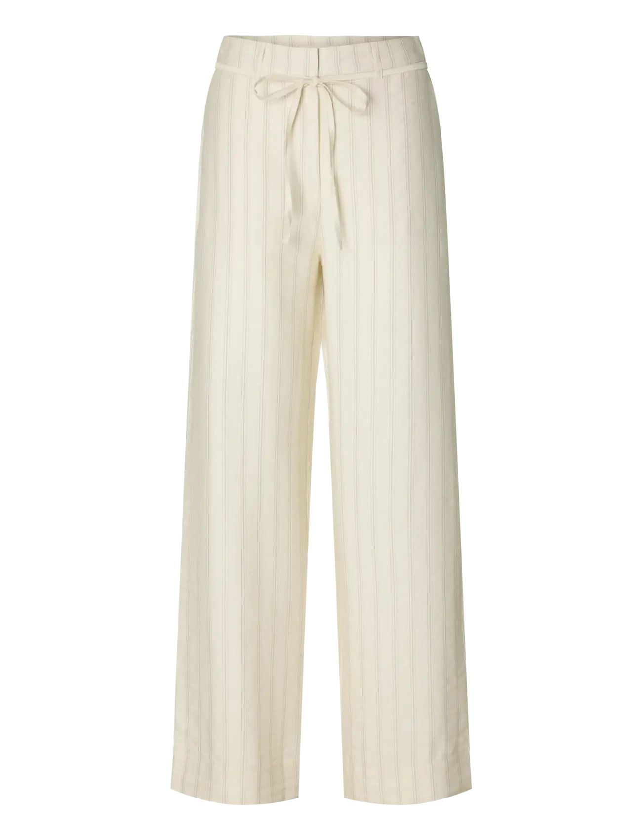 Selected SLFMARIE-JOHANNE HW PANT B - Bukser - EGRET / cream
