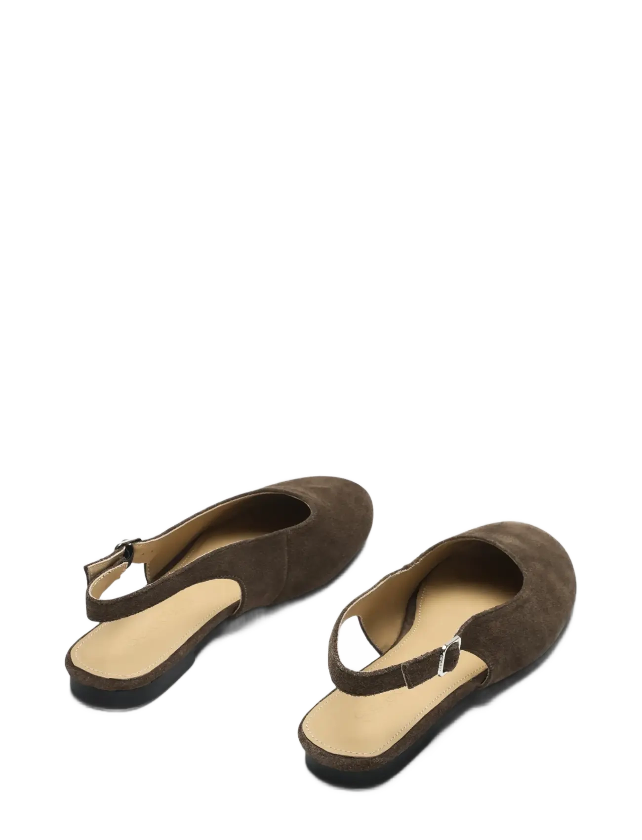Selected - SLFCHARLOTTE SUEDE BALLERINA - chocolate chip - 2