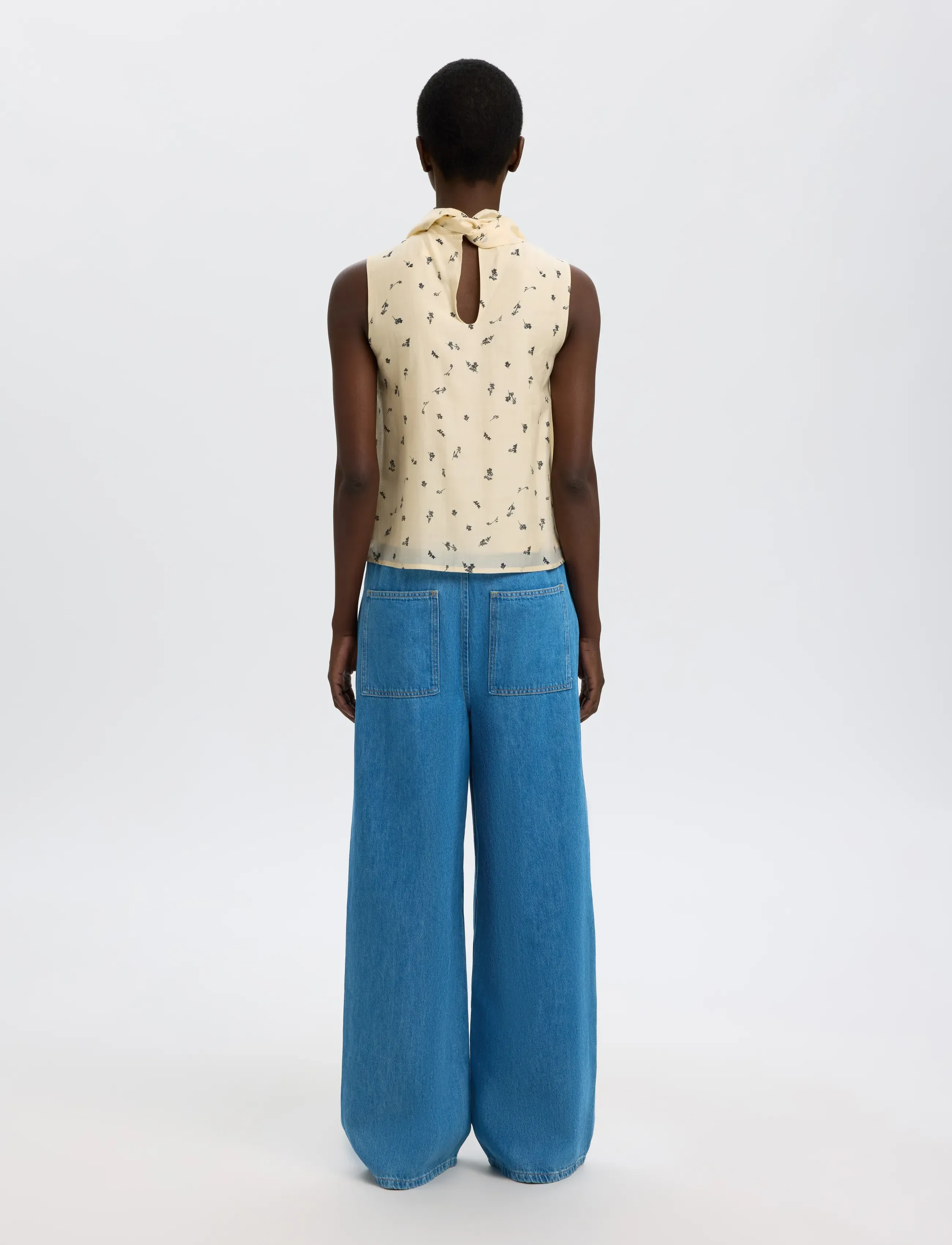 Selected - SLFRELAXED TENNA HW JEANS - brede jeans - medium blue denim - 2