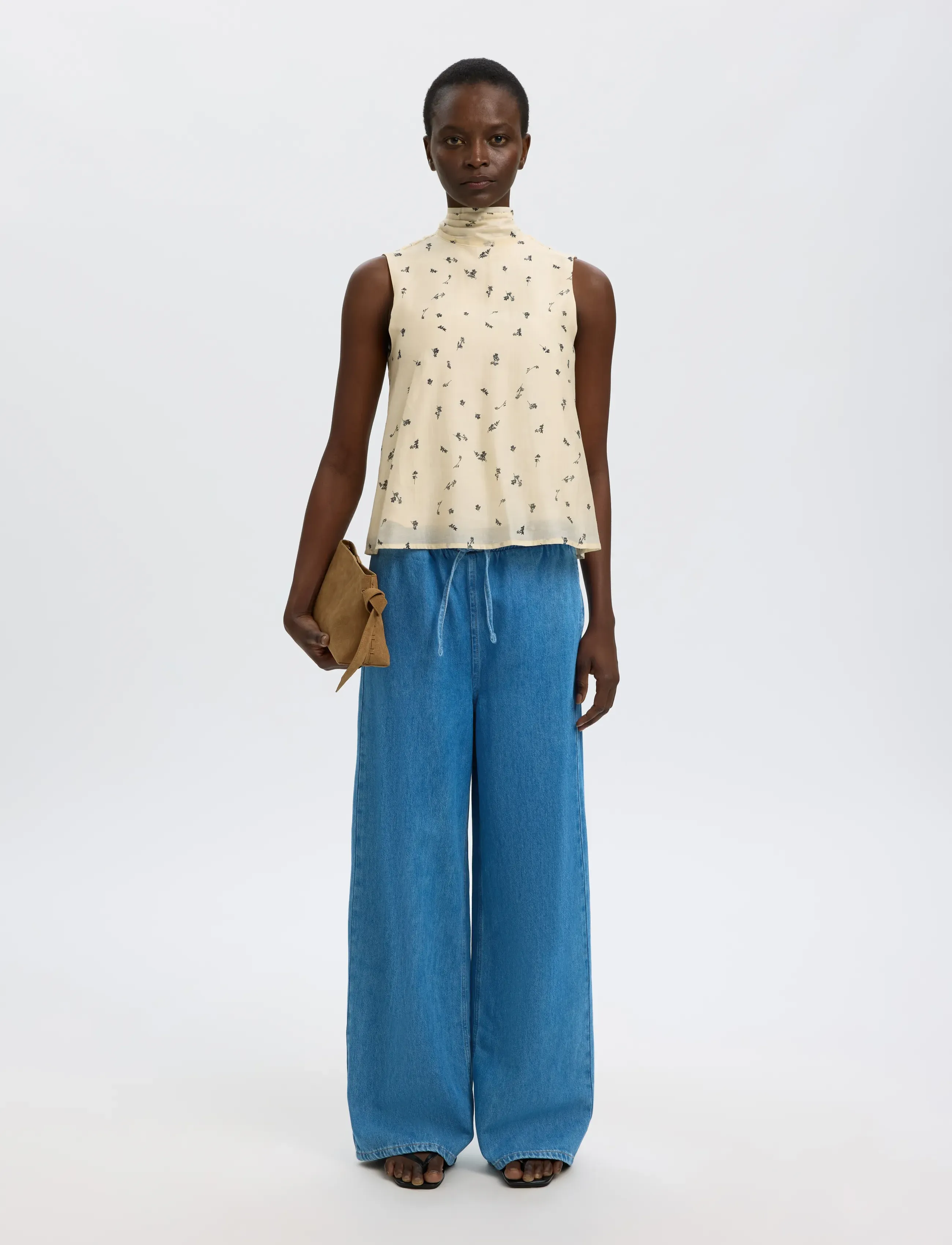 Selected - SLFRELAXED TENNA HW JEANS - brede jeans - medium blue denim - 5