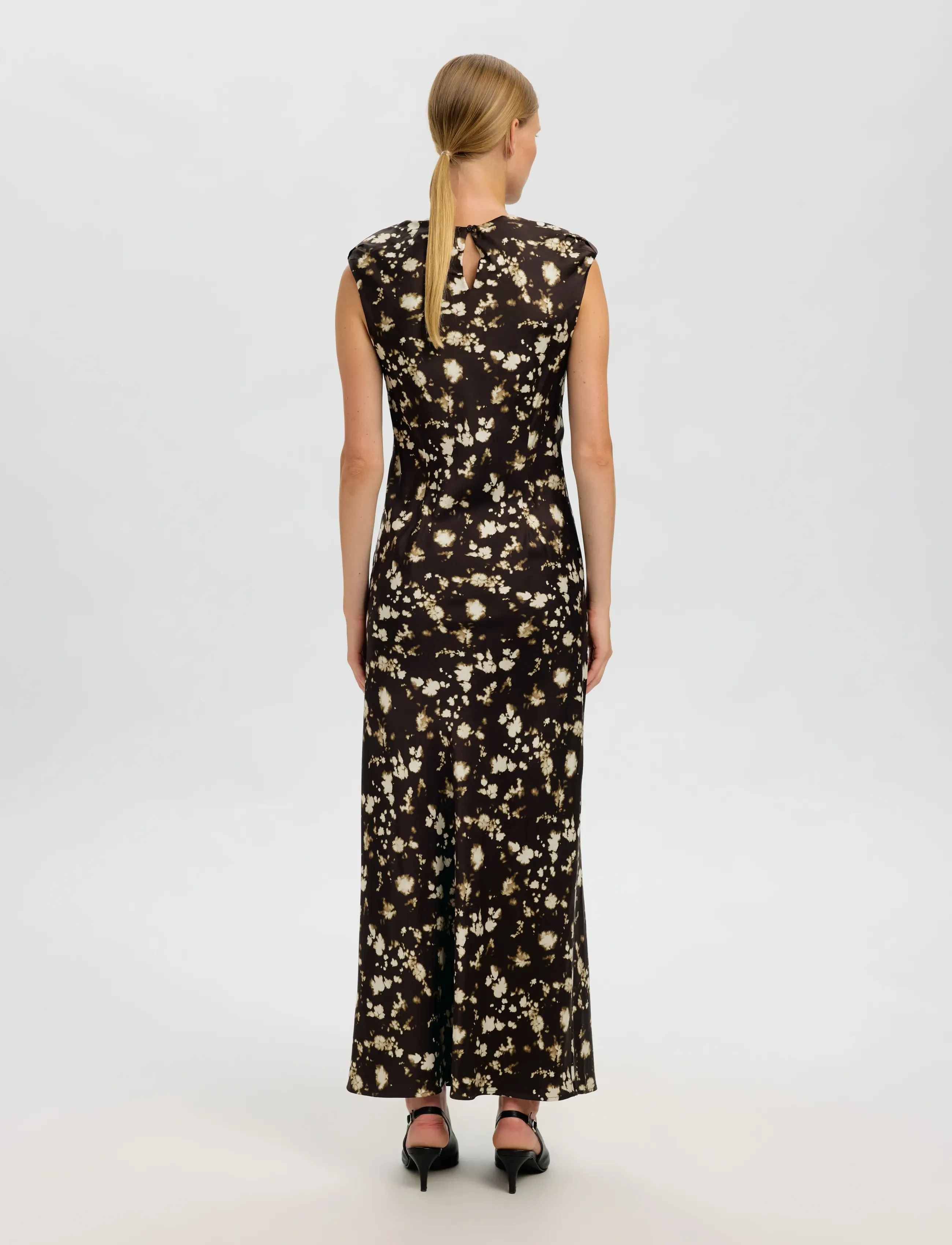 Selected - SLFARONIA REGULAR SL ANKLE DRESS EX - sommarklänningar - demitasse - 2