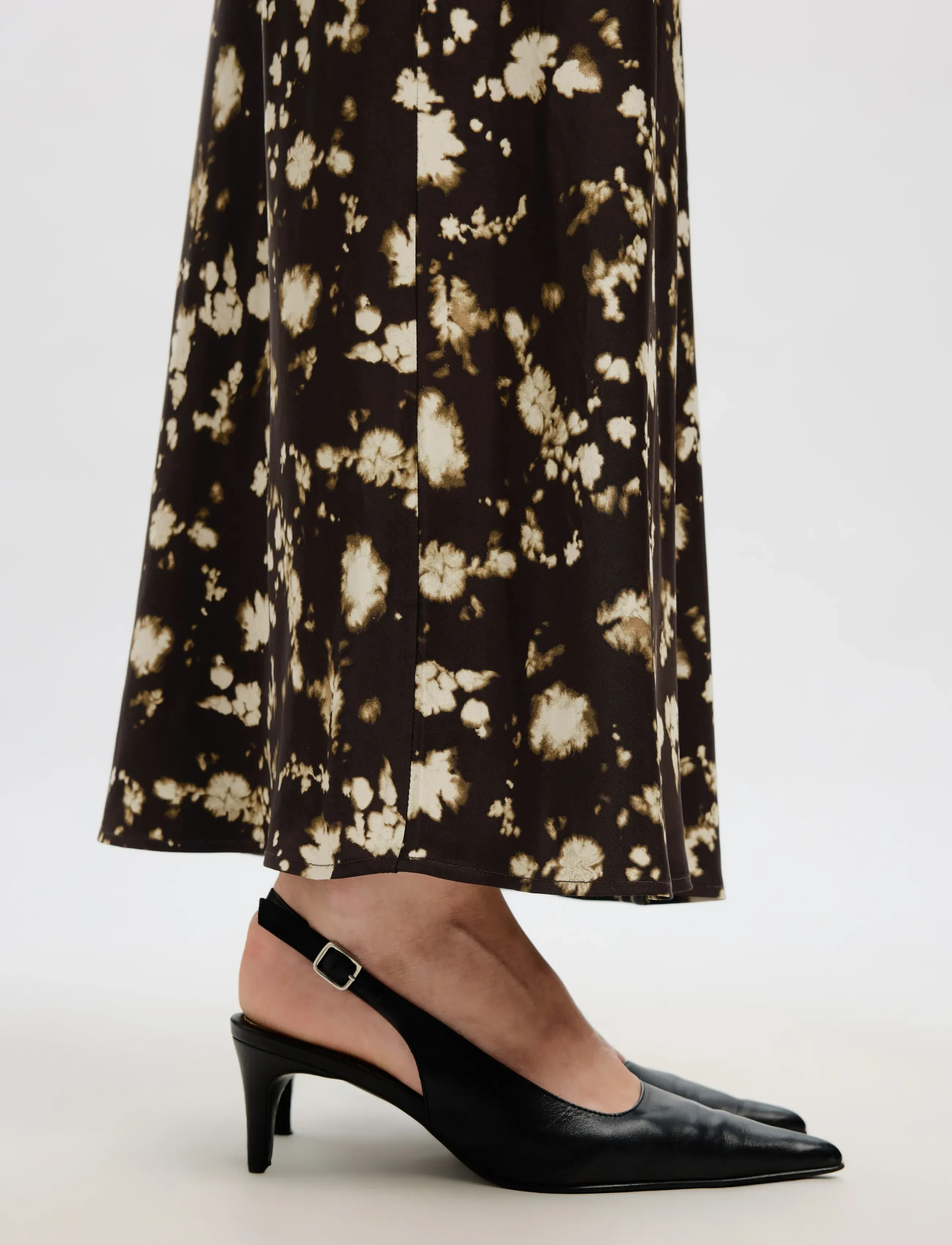 Selected - SLFARONIA REGULAR SL ANKLE DRESS EX - sommarklänningar - demitasse - 4