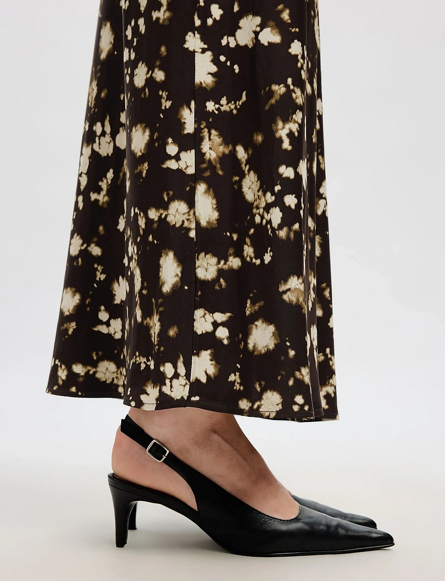 Selected - SLFARONIA REGULAR SL ANKLE DRESS EX - summer dresses - demitasse - 4