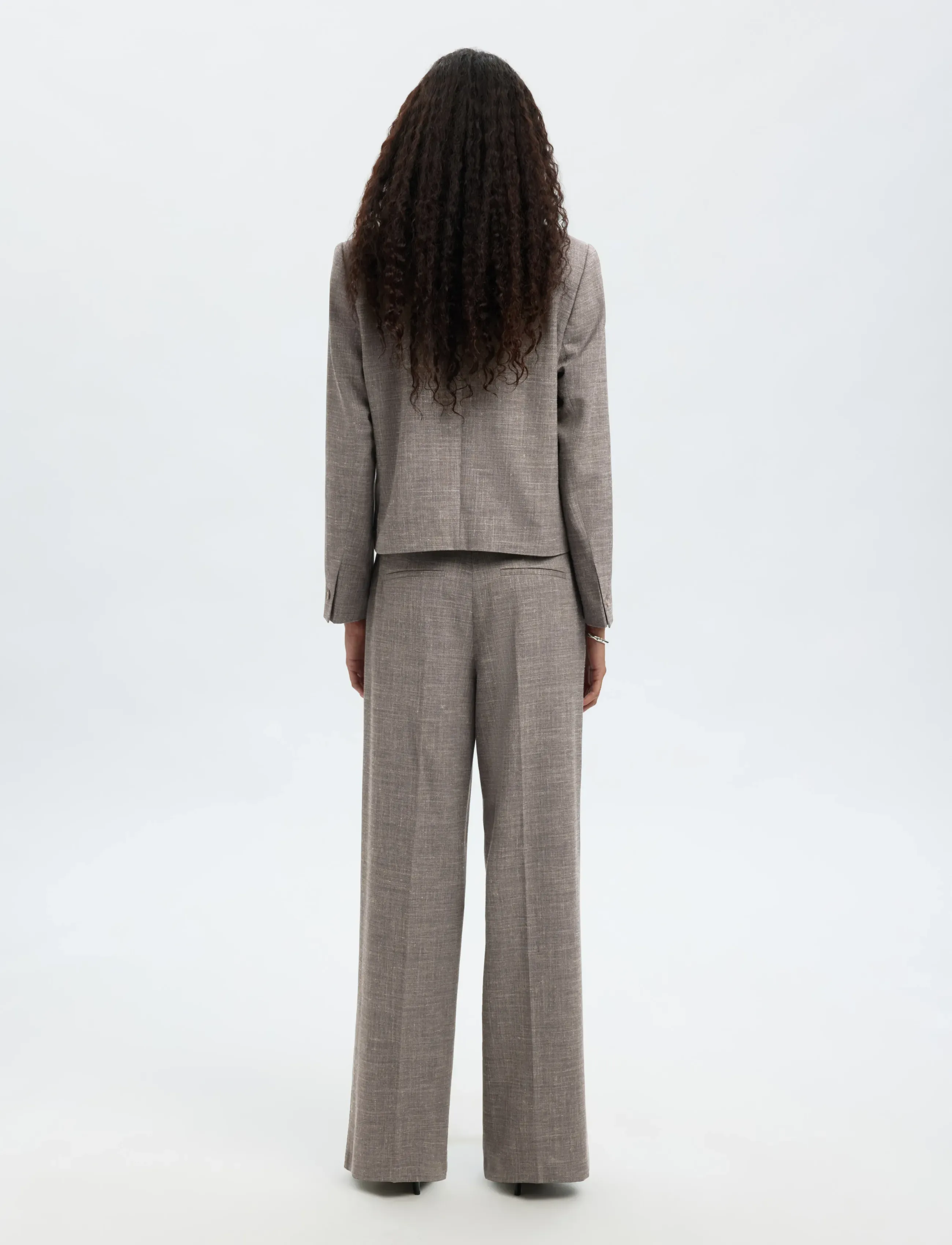 Selected - SLFRAE SUN BLAZER - dark sand melange - 2
