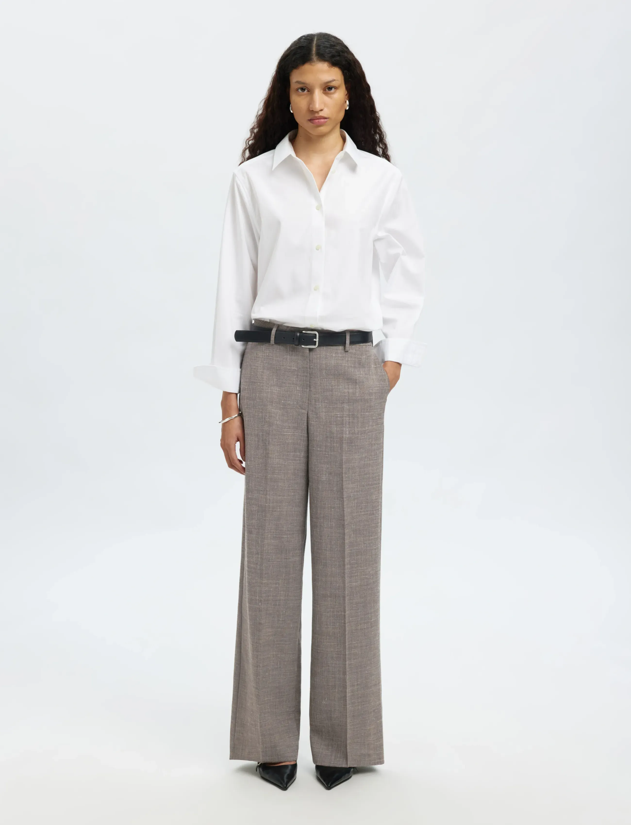 SELECTED Slfrae-Eliana Sun Hw Wide Pant kostymbyxor dam – bild 3
