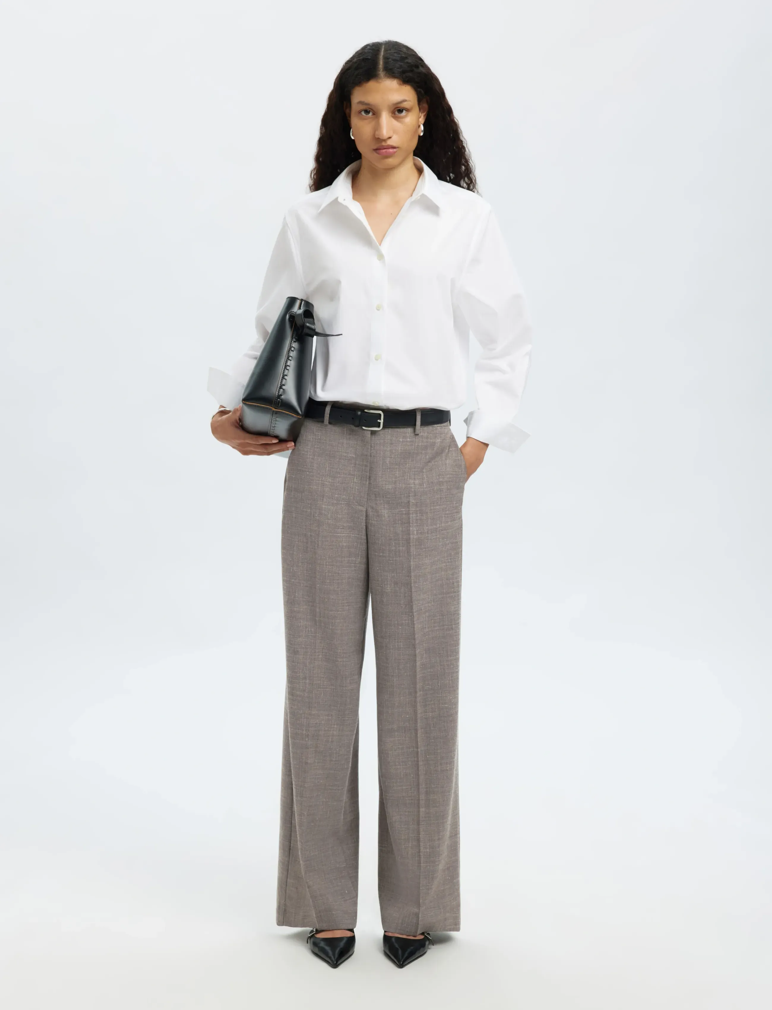 SELECTED Slfrae-Eliana Sun Hw Wide Pant kostymbyxor dam – bild 5