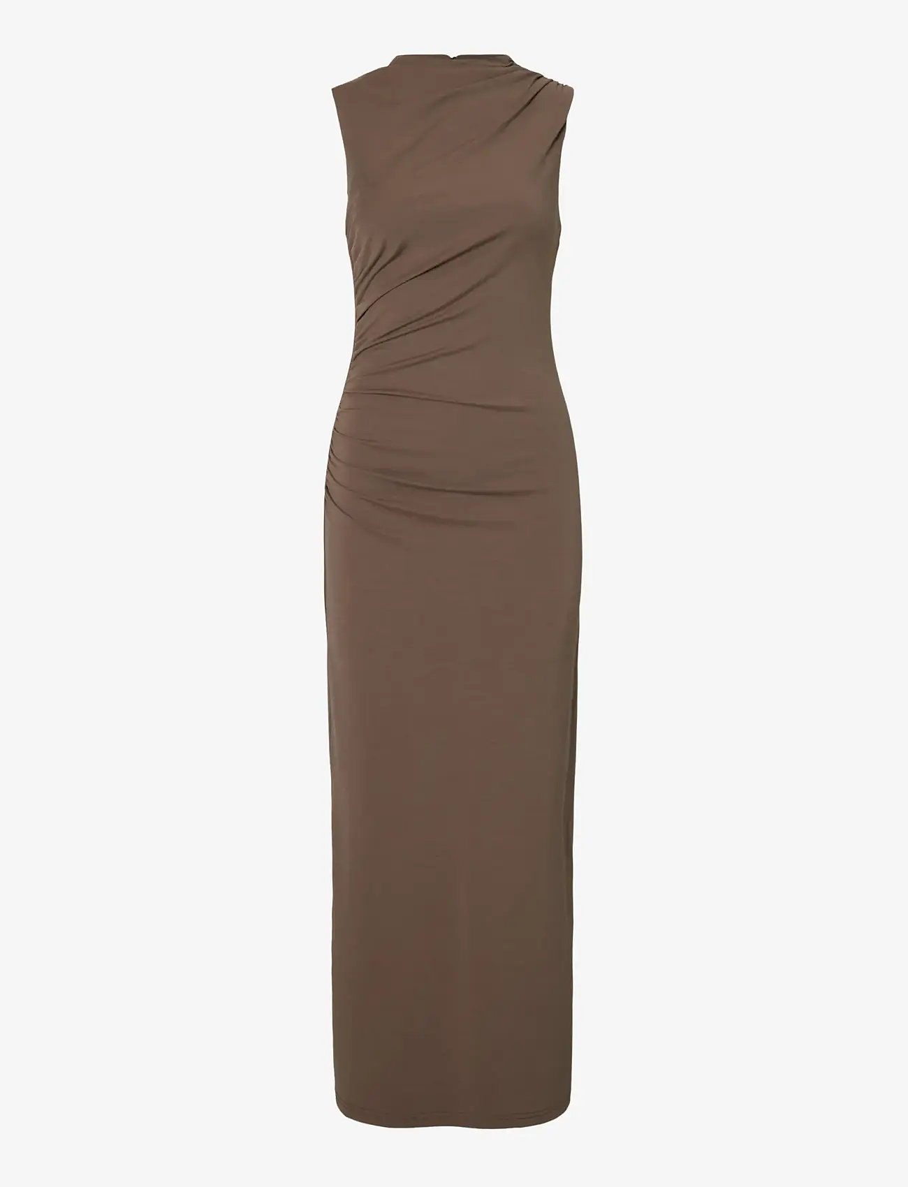 Selected - SLFMOA SL ANKLE DRESS EX - abendkleider - chocolate chip - 1