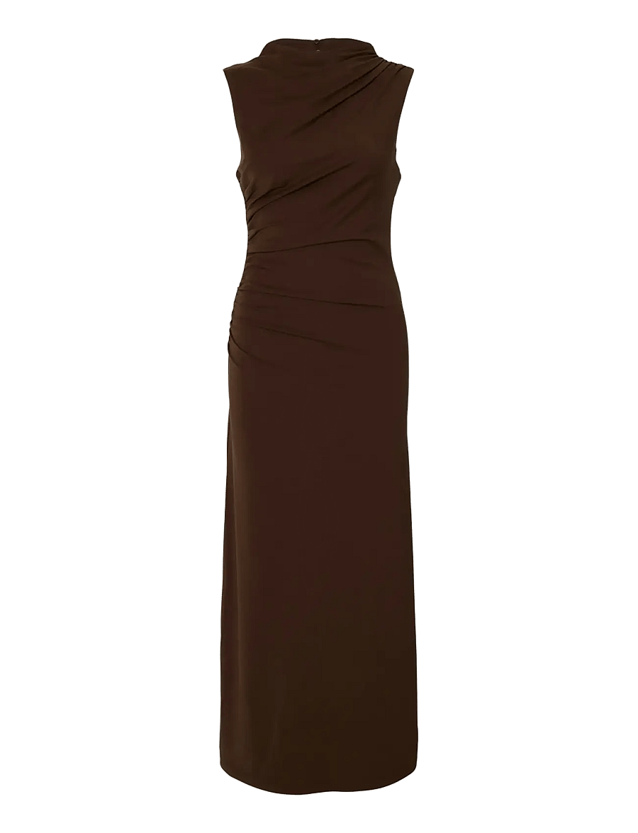 Selected - SLFMOA SL ANKLE DRESS EX - abendkleider - demitasse - 1