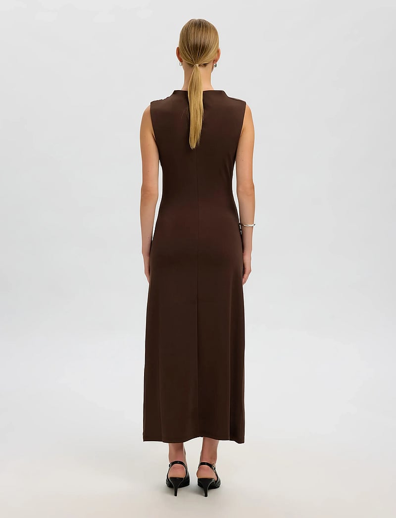 Selected - SLFMOA SL ANKLE DRESS EX - abendkleider - demitasse - 2