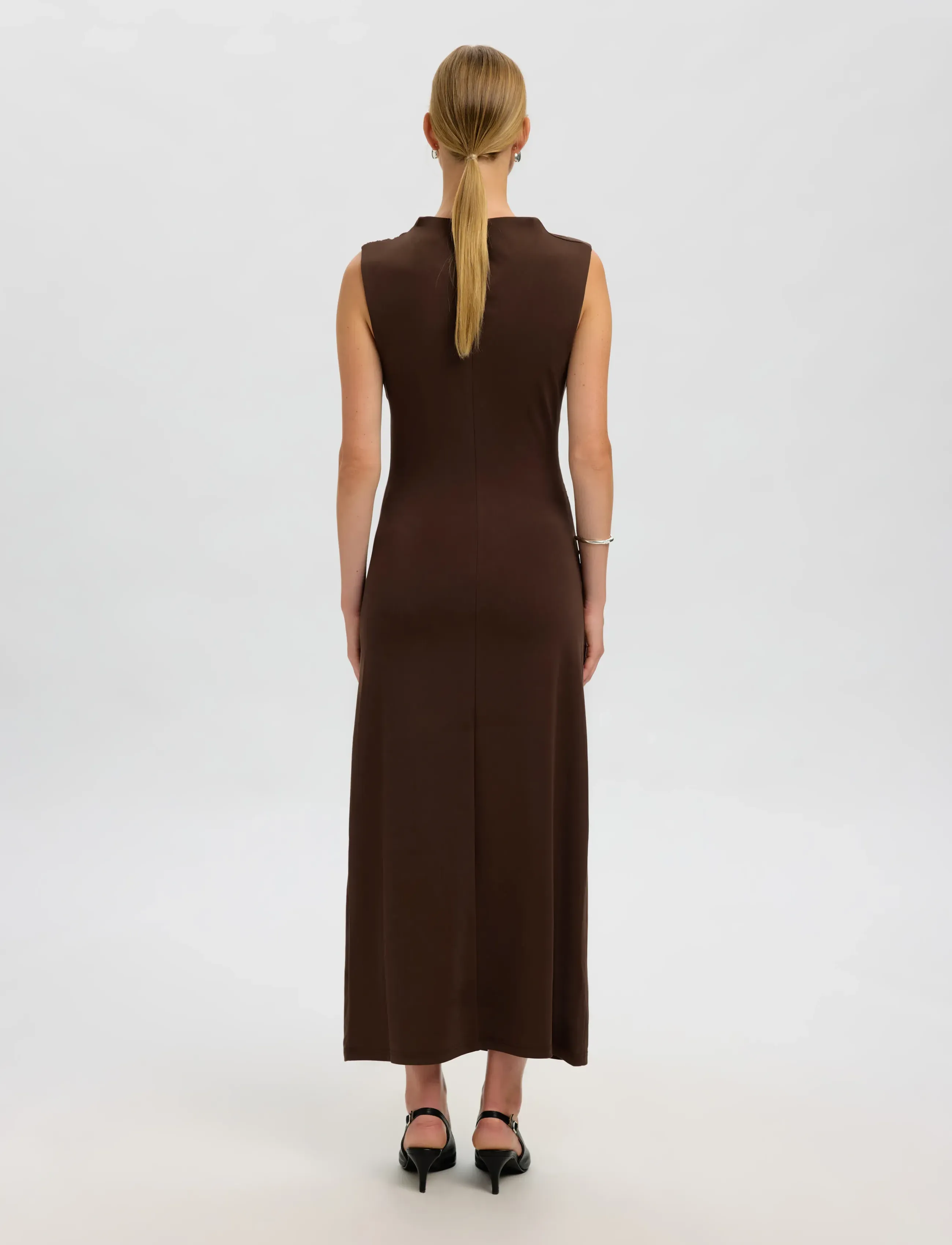Selected - SLFMOA SL ANKLE DRESS EX - Õhtukleidid - demitasse - 2