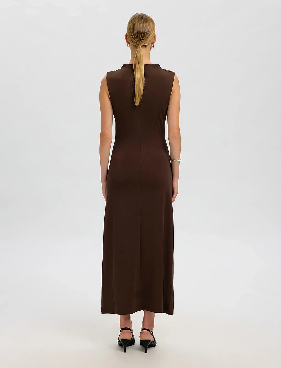 Selected - SLFMOA SL ANKLE DRESS EX - abendkleider - demitasse - 2