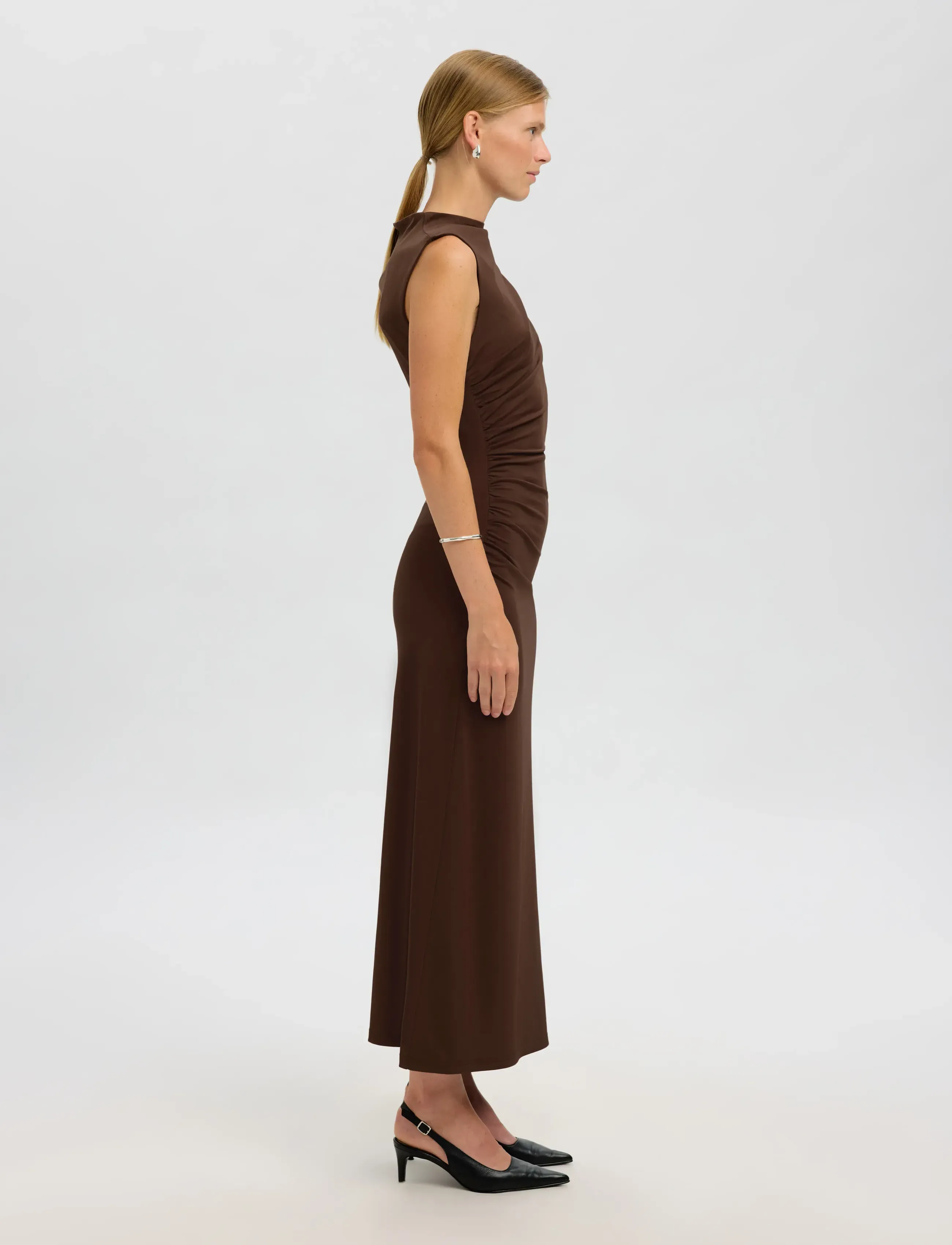 Selected - SLFMOA SL ANKLE DRESS EX - Õhtukleidid - demitasse - 5