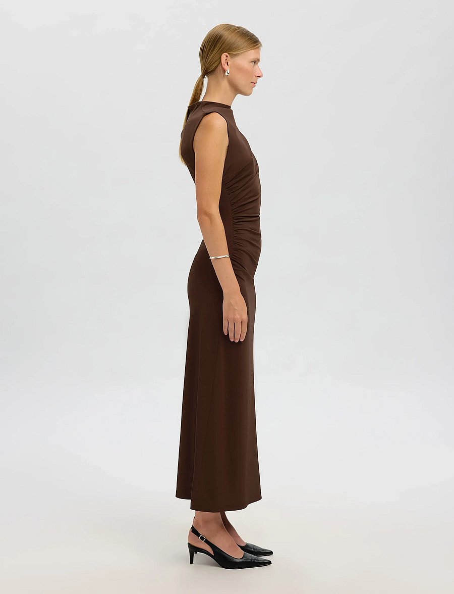 Selected - SLFMOA SL ANKLE DRESS EX - abendkleider - demitasse - 5