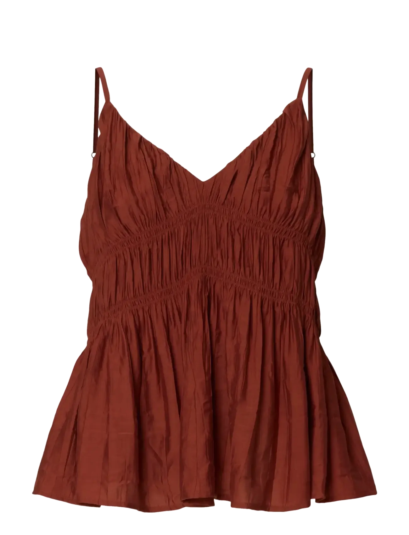 Selected SLFJACKIE STRAP TOP B - Selected - CHERRY MAHOGANY / burgundy