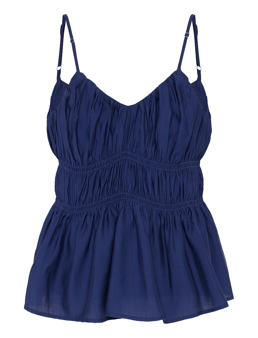 Selected - SLFJACKIE STRAP TOP B - Ärmellose blusen - ocean cavern - 1