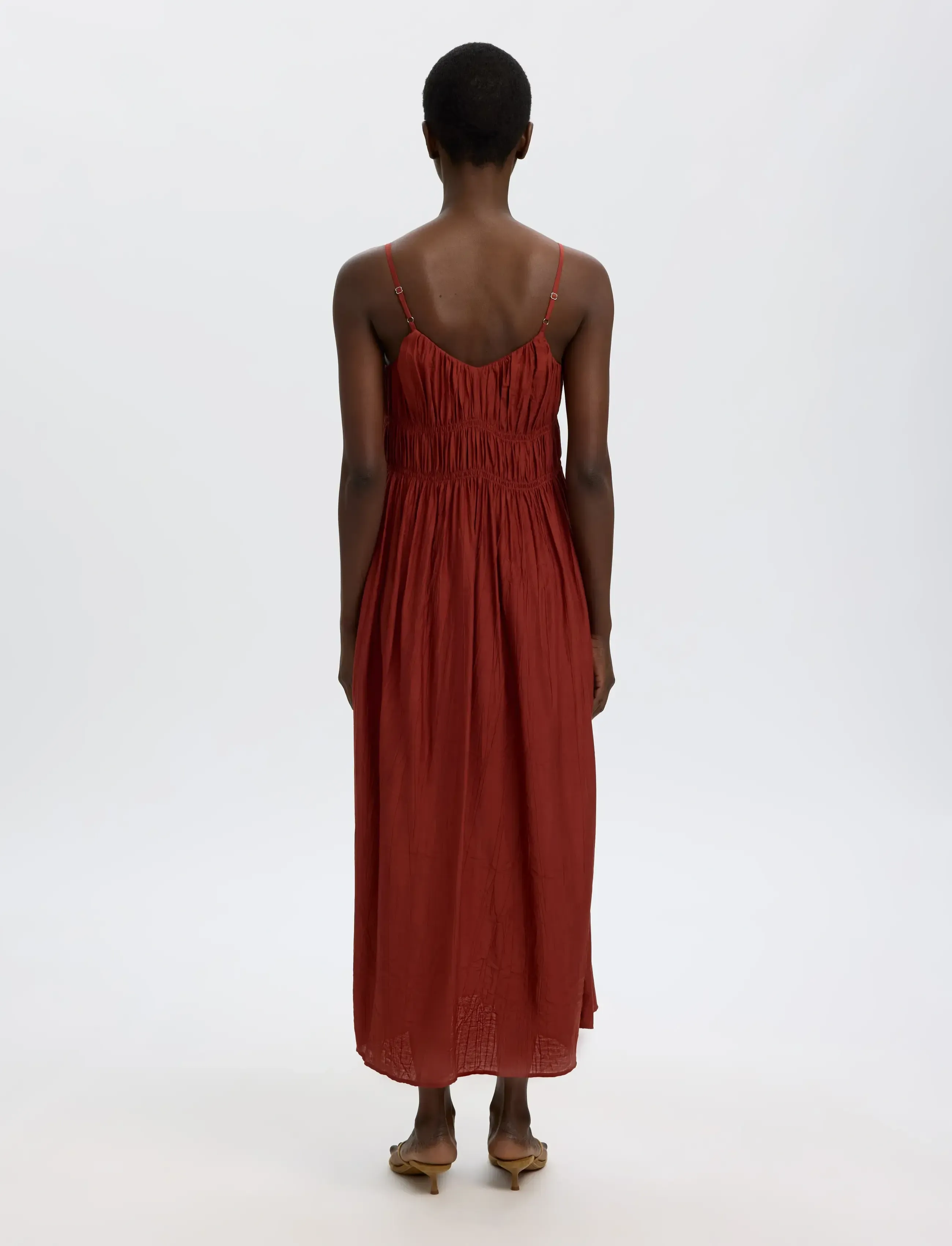 Selected - SLFJACKIE REGULAR STRAP ANKLE DRESS B - sommerkleider - cherry mahogany - 2