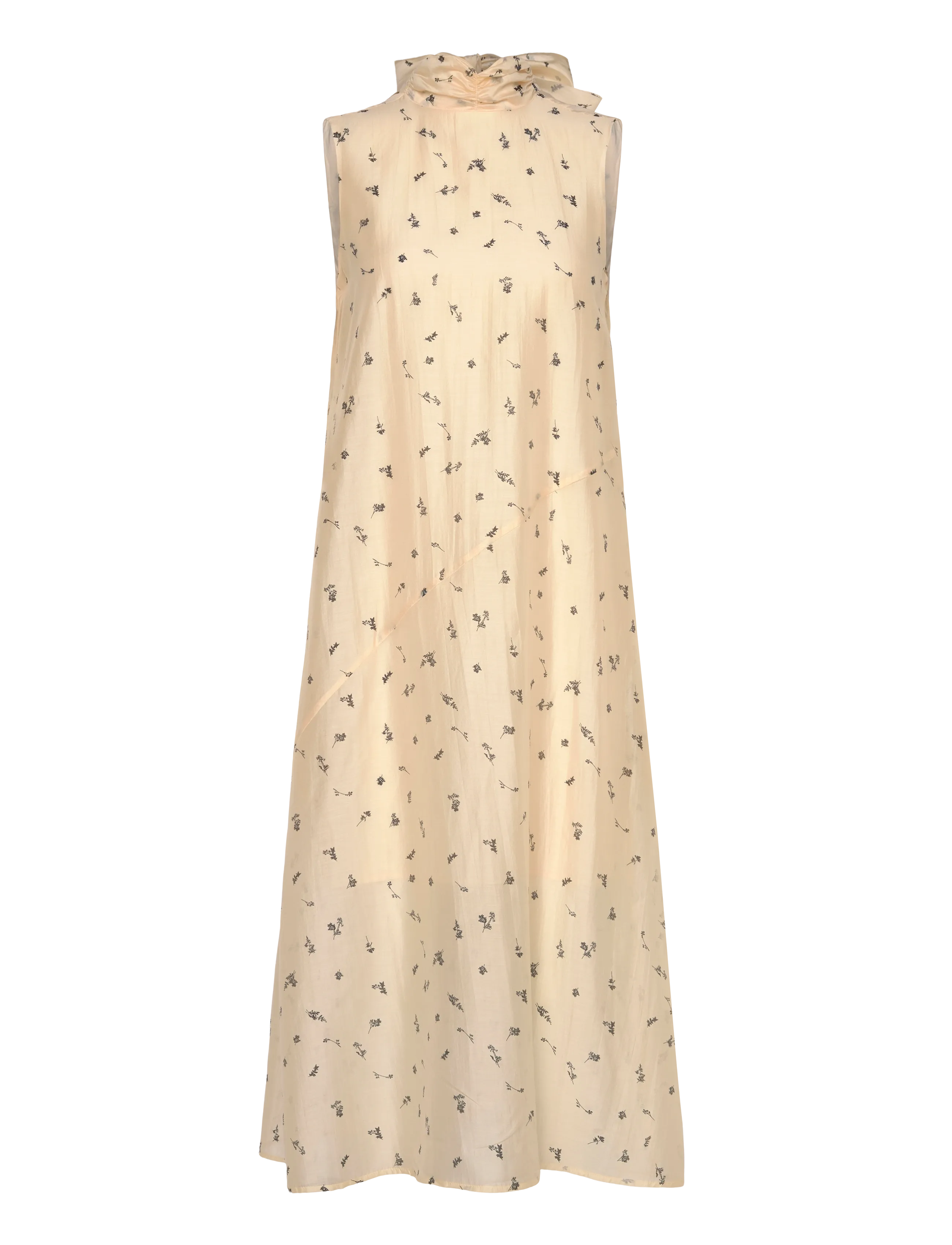 Selected SLFIRIS RELAXED SL MIDI DRESS B - Kjoler - ANGORA / cream