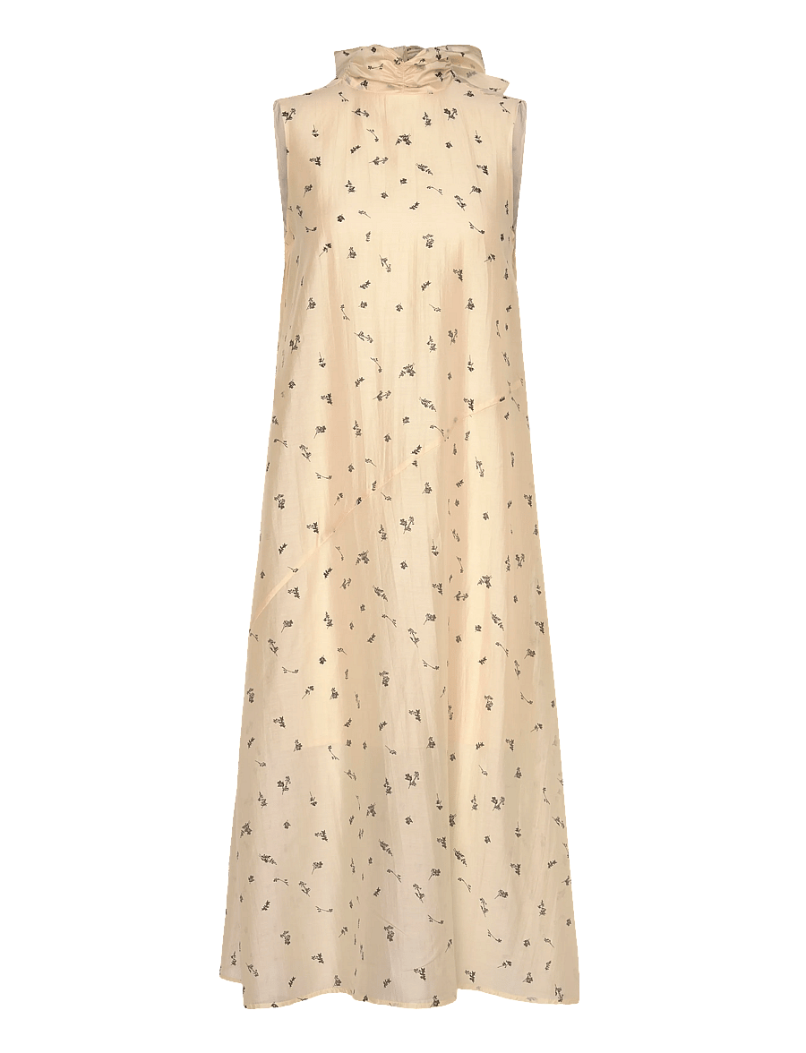Selected - SLFIRIS RELAXED SL MIDI DRESS B - sommerkjoler - angora - 0