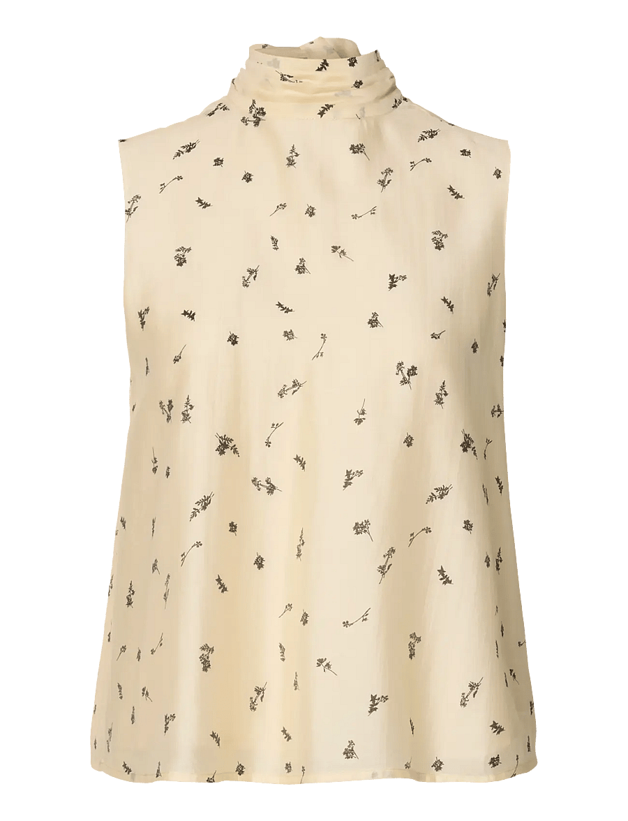 Selected - SLFIRIS SL TIE TOP B - varrukateta pluusid - angora - 1