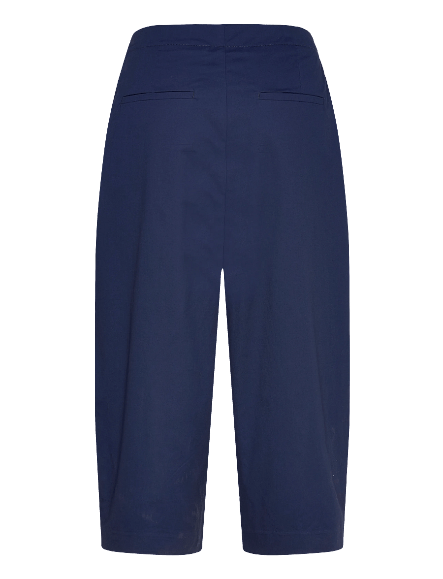 Selected - SLFBARREL CARMEN HW CROPPED PANT - hosen mit geradem bein - ocean cavern - 1