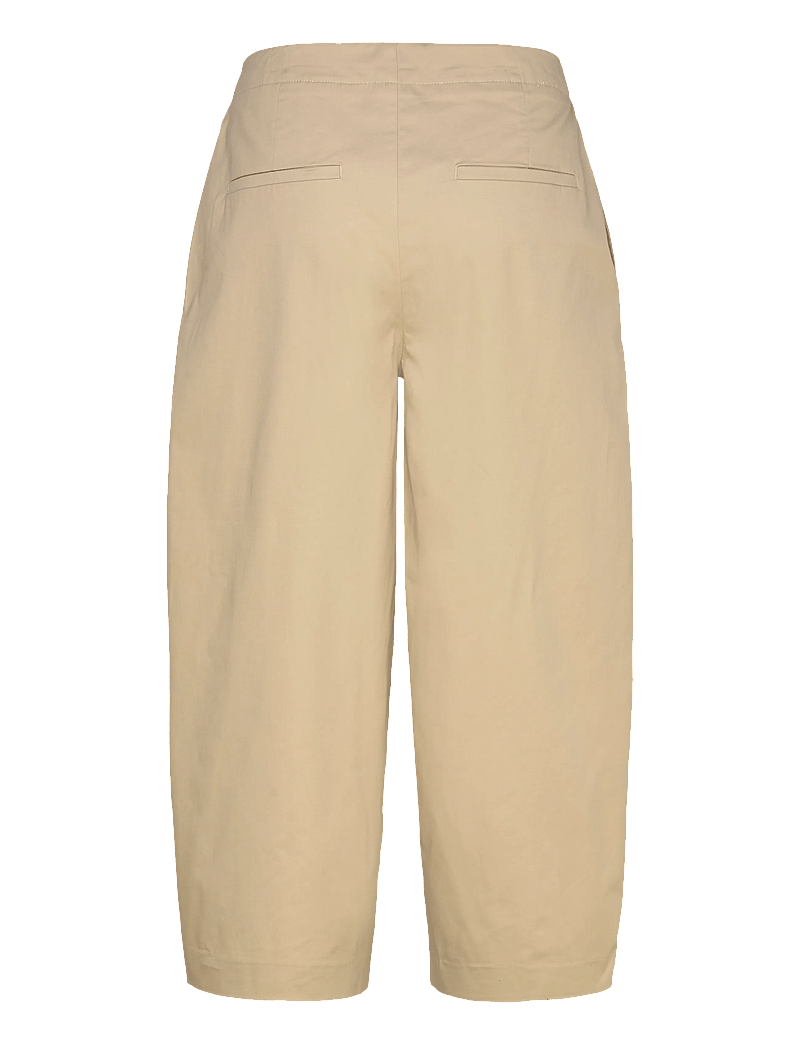 Selected - SLFBARREL CARMEN HW CROPPED PANT - barrel-hosen - white pepper - 1