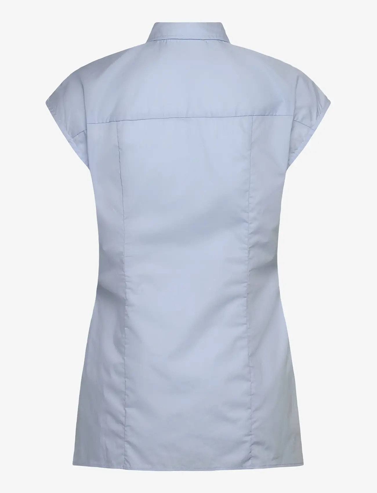 Selected - SLFDELIA-FINA SLIM SS SHIRT EX - kurzärmlige hemden - cashmere blue - 1