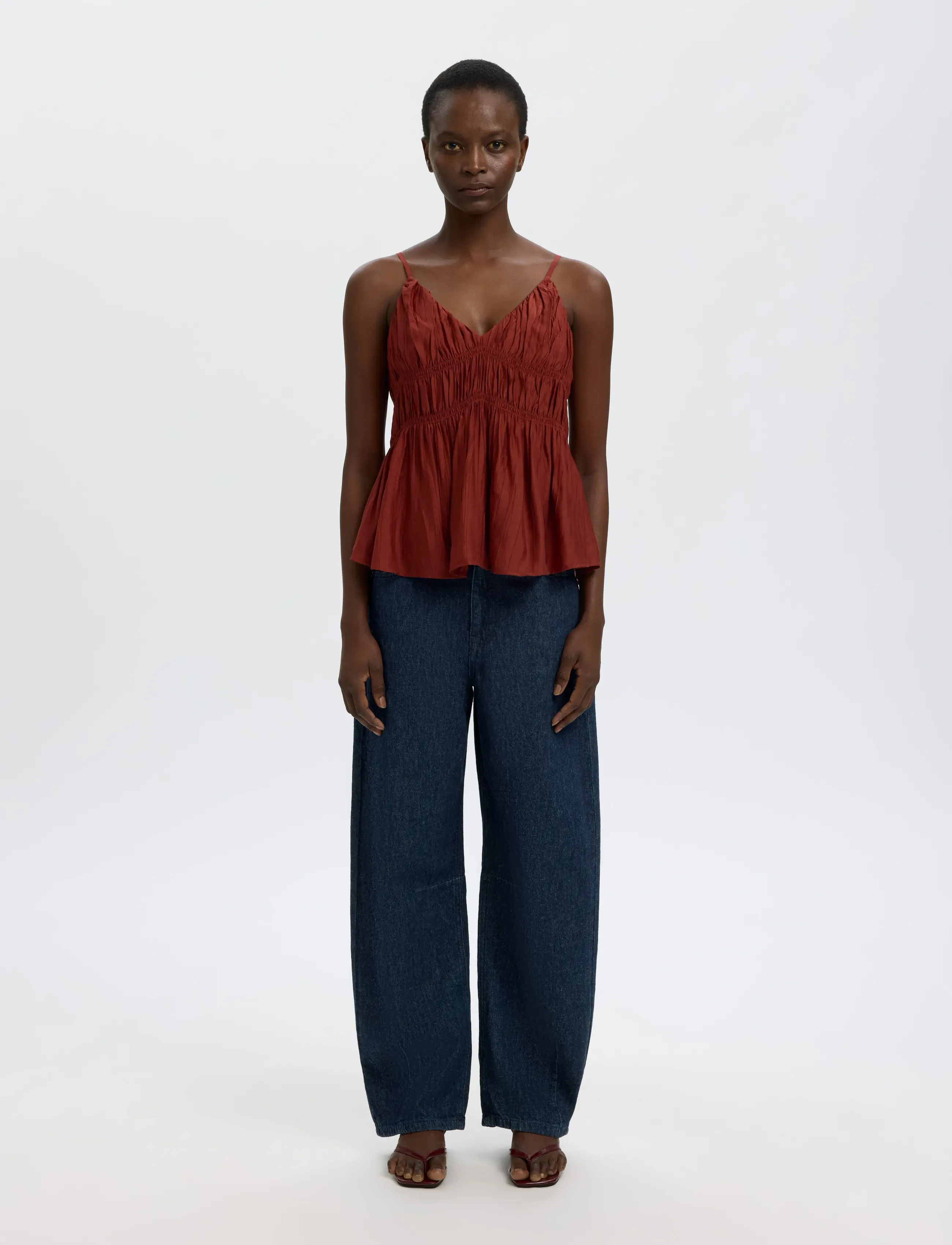 Selected - SLFLOOSE BARREL HANNY MW JEANS - barrel jeans - dark blue denim - 3