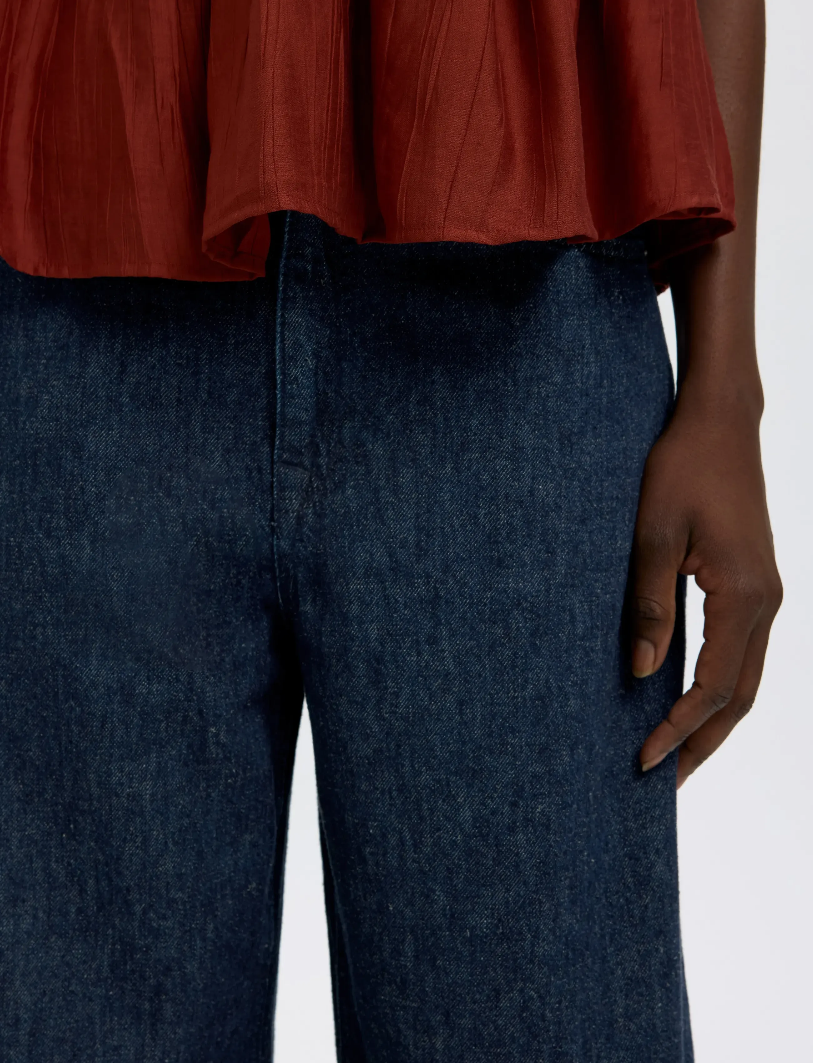 Selected - SLFLOOSE BARREL HANNY MW JEANS - barrel jeans - dark blue denim - 4