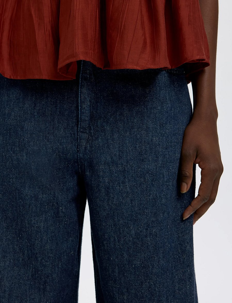 Selected - SLFLOOSE BARREL HANNY MW JEANS - barrel jeans - dark blue denim - 4
