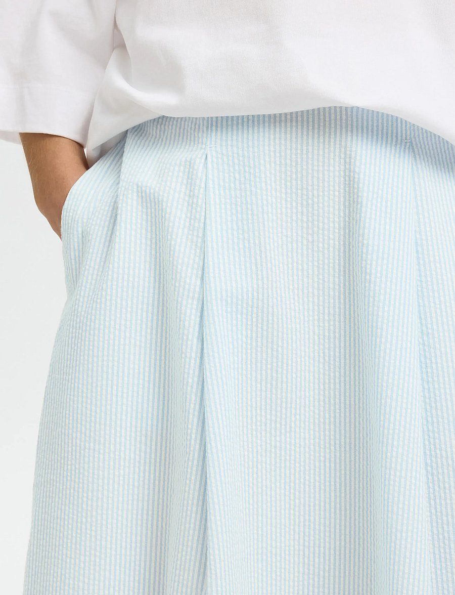 Selected - SLFHANNAH HW MIDI SKIRT B - faltenröcke - cashmere blue - 4