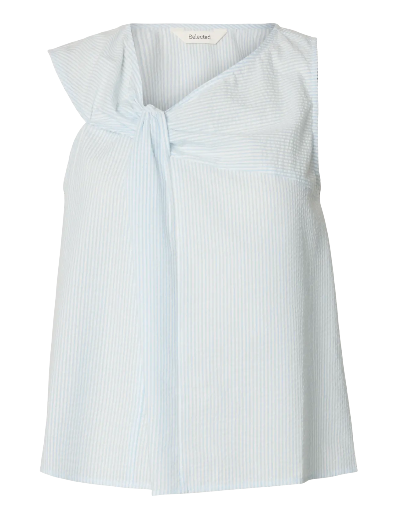 Selected SLFHANNAH SL TWIST TOP - Kampagne - CASHMERE BLUE / blue