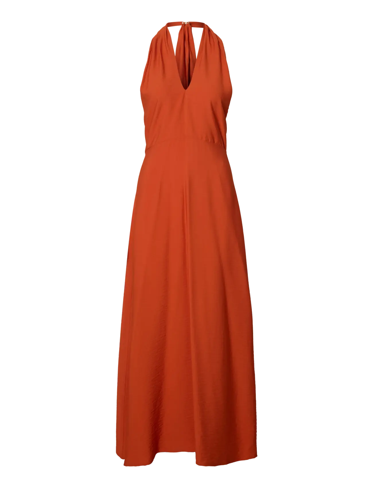 Selected SLFLISA REGULAR HALTERNECK DRESS B - Partykleider - POTTERS CLAY / orange