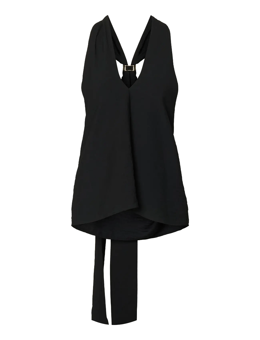 Selected - SLFLISA SL HALTERNECK TOP B - Ärmellose tops - black - 0