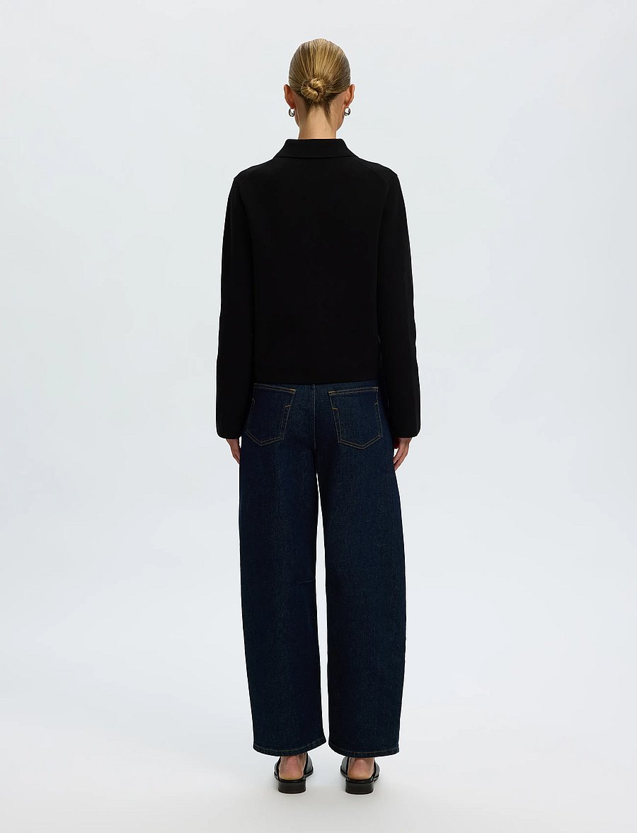 Selected - SLWMIKA LS KNIT CARDIGAN - cardigans - black - 2