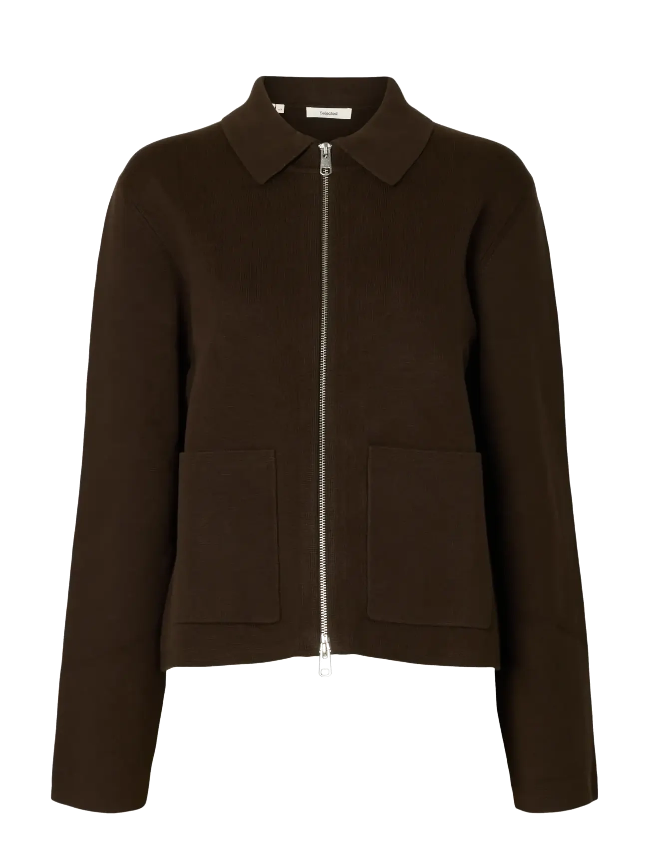 Selected SLWMIKA LS KNIT CARDIGAN - Knitwear - DELICIOSO / brown